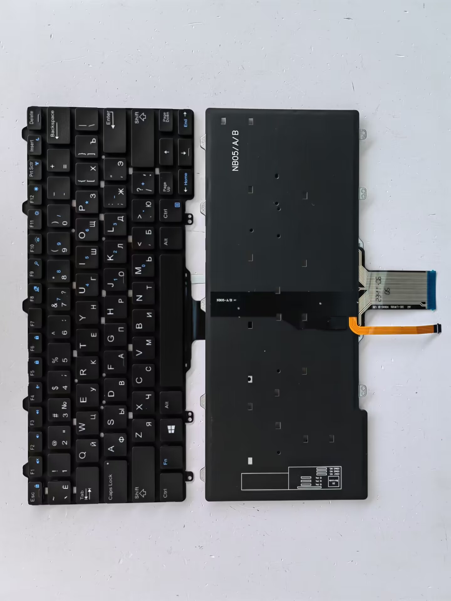Picture of New Replacement Laptop Keyboard For DELL E7250 BLACK Backlit (OEM) RU Layout